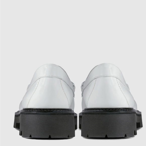 G.H. BASS WOMENS WHITNEY LUG WEEJUNS LOAFER  Elegant White Loafers for Women - Picture 4 of 5